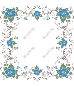  Elegant floral frame