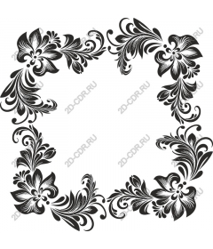 Elegant floral frame