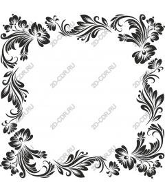  Elegant floral frame