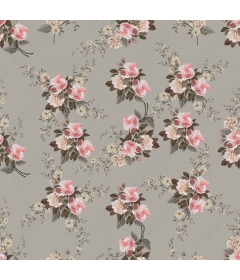  Elegant floral pattern of pink roses