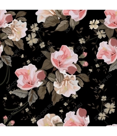 Floral elegance - black background