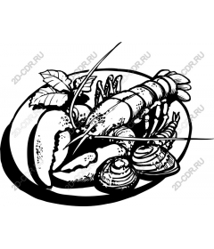  Ассорти из изысканных морепродуктов