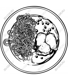 The noodles and the chicken is Cooking