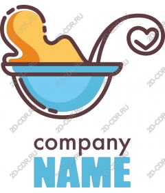 Adorable rubber duck in a bowl