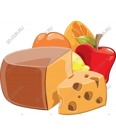 Наслаждение сыром и фруктами