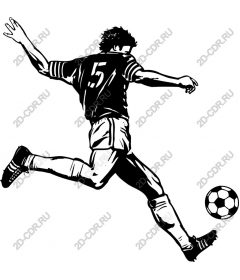 Dynamic football player