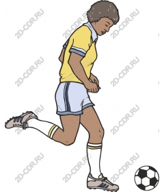 Dynamic football player