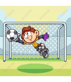 Dynamic goalie youth football team