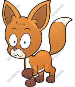Playful cartoon Fox