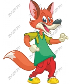 Playful cartoon Fox