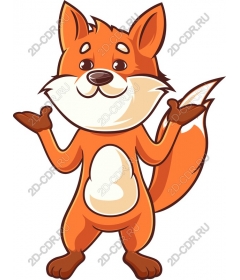  Cute cartoon Fox