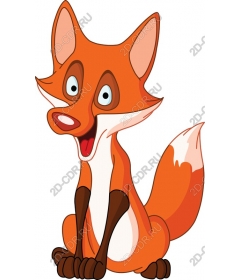 Playful cartoon Fox