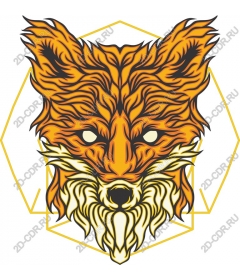 Stylized head of a Fox
