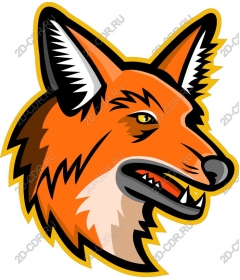 Head cartoon Fox
