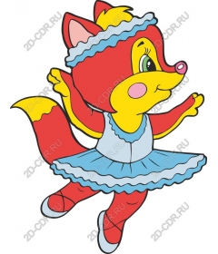  Fox cartoon-ballerina