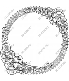  Elegant floral frame