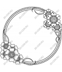  Elegant floral frame
