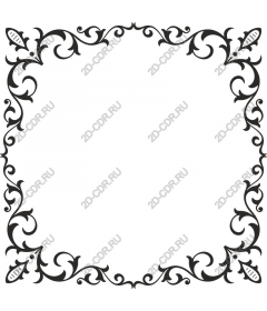 Exquisite floral border