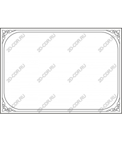  Elegant frame in vintage style with ornament