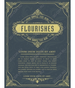 Vintage Flourishes frame