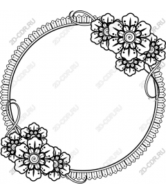  Elegant floral frame