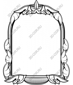 Elegant decorative frame with leaf motifs