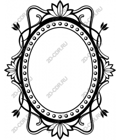  Elegant decorative floral frame