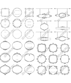 Collection of decorative frames