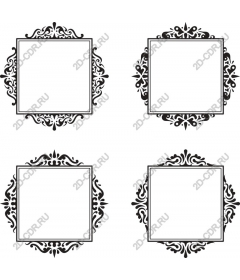  Collection of elegant decorative frames