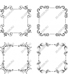  Collection of decorative frames
