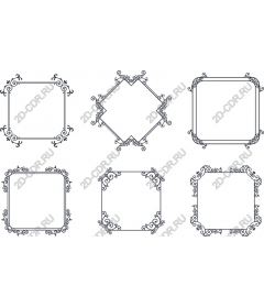  A sophisticated collection of decorative frames