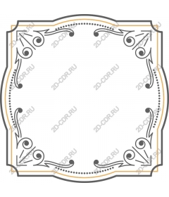 Vintage decorative frame