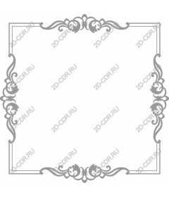 Vintage floral frame