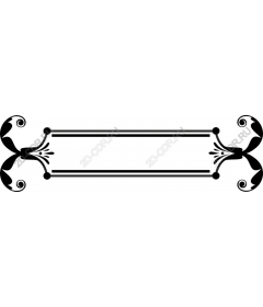  Elegant floral decorative frame
