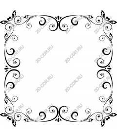 Elegant decorative frame-ornament