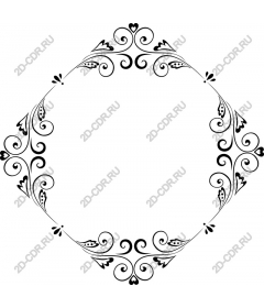 Decorative floral frame