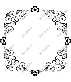  Elegant floral frame