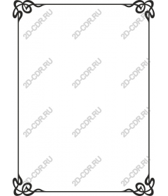 Decorative vintage frame