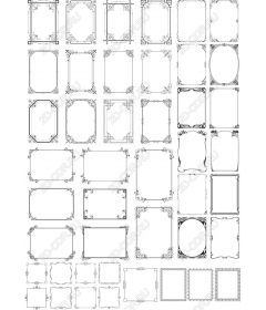 Комплект декоративных рамок