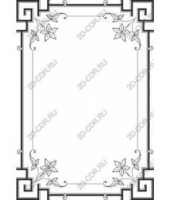  Elegant floral border