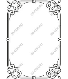 Elegant decorative frame border