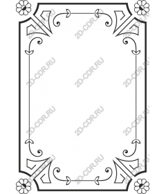  Elegant floral frame
