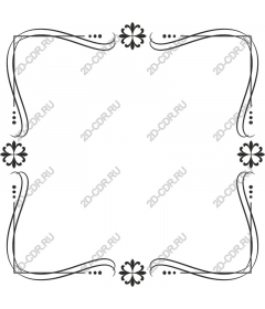 Elegant decorative vintage frame