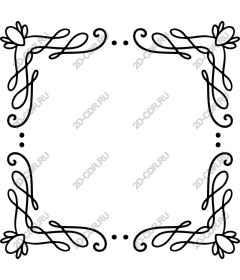  Elegant floral frame