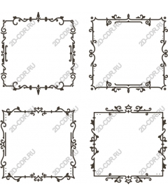 Collection of decorative frames