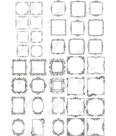 Элегантный набор рамок