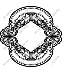 Exquisite floral frame