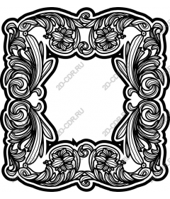 Exquisite floral frame