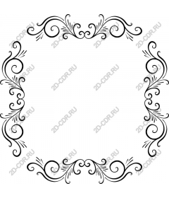  Elegant decorative frame-curl /