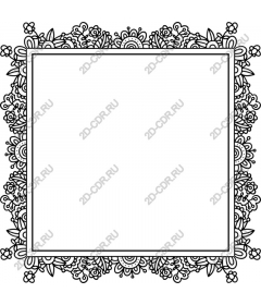  Elegant floral border